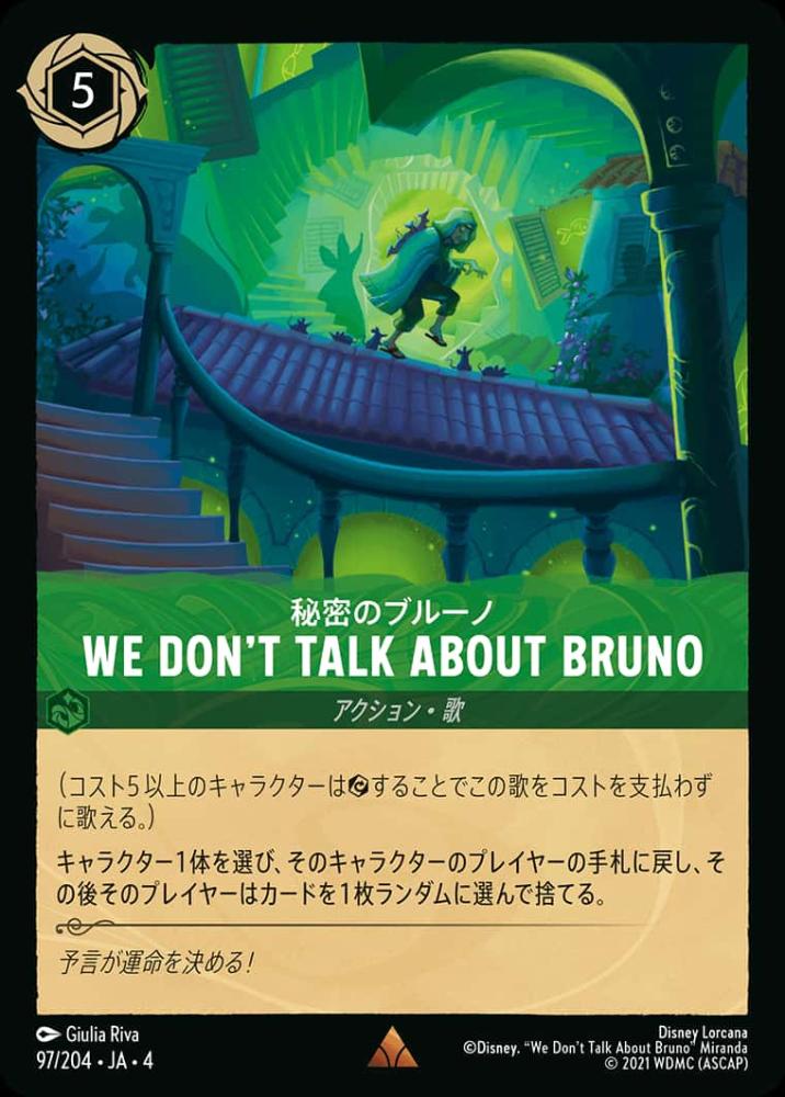 WE DON’T TALK ABOUT BRUNO {DL-JA04-097-R}