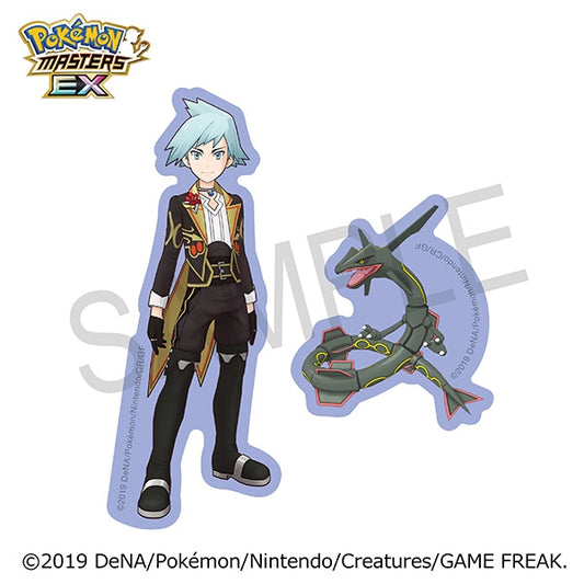 【グッズ-ステッカー】『ポケモンマスターズ EX』 バディーズ ダイカットステッカーセット/ダイゴ(アニバーサリー)&レックウザ