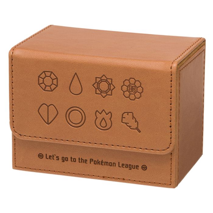 〔状態A-〕フリップデッキケース『GYM BADGES KT BROWN』【サプライ】{-}