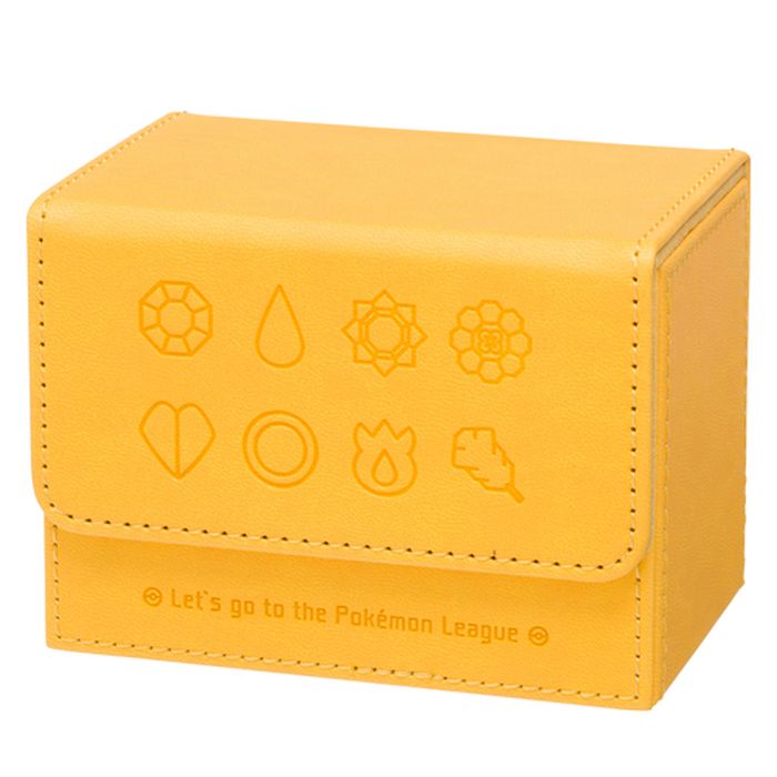 〔状態A-〕フリップデッキケース『GYM BADGES KT YELLOW』【サプライ】{-}
