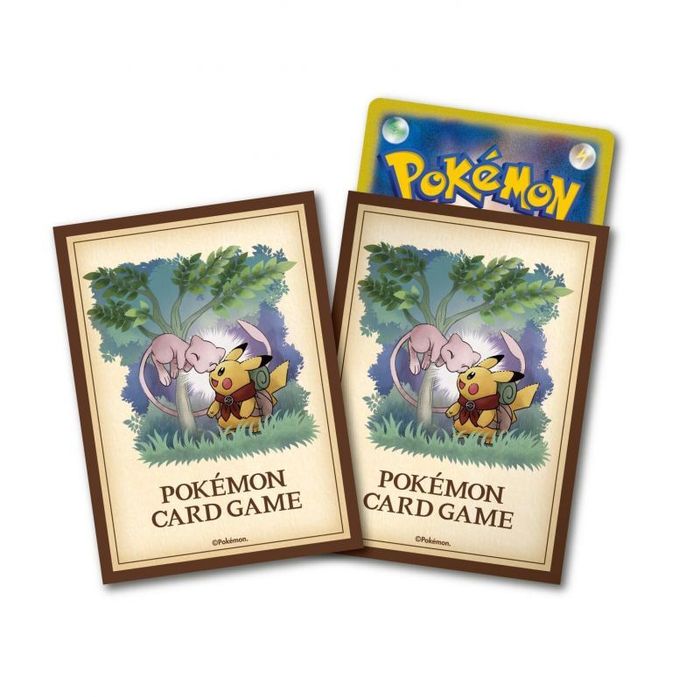 〔状態A-〕デッキシールド『PIKACHU & MEW(PIKACHU ADVENTURE)』64枚入り【サプライ】{-}