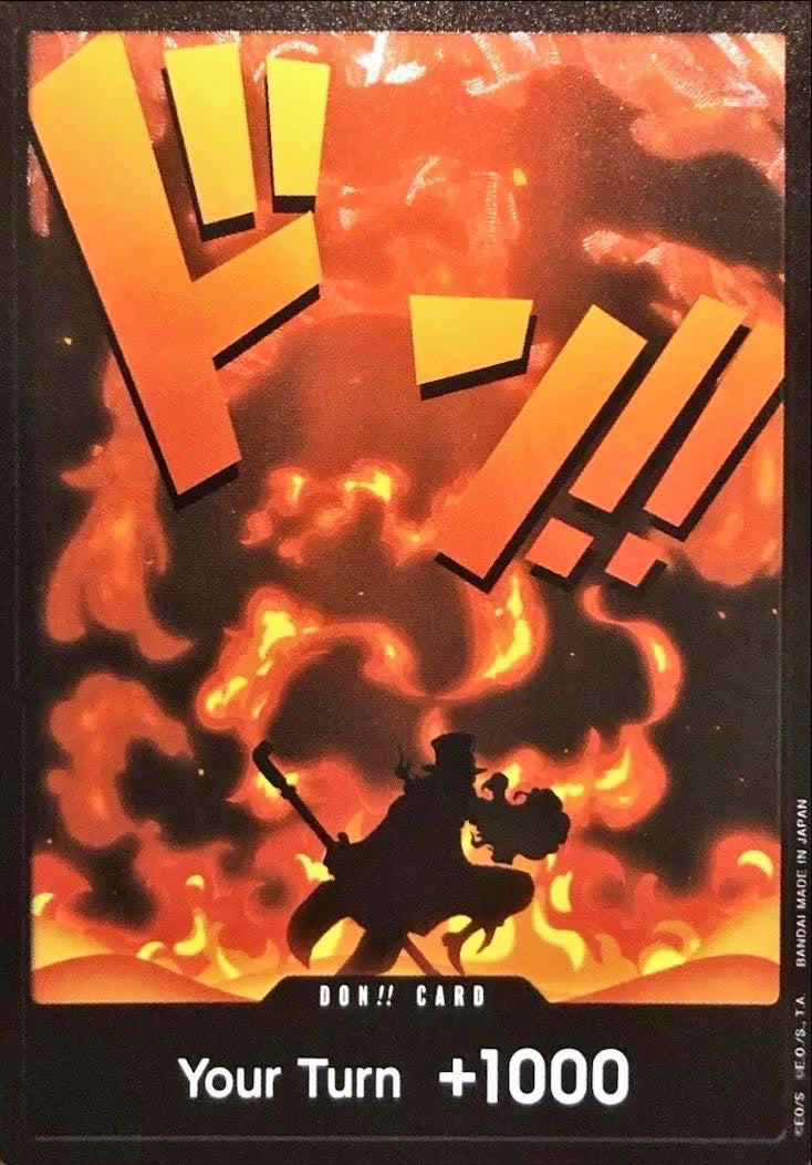 ドン!!カード(英語版/影絵/オレンジ文字/サボ)【-】{-}