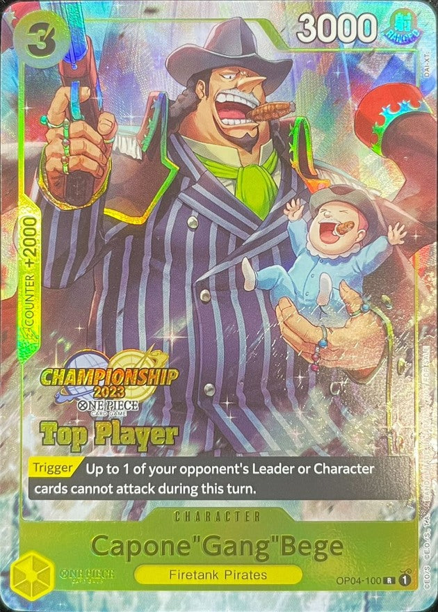 Capone Bege (English Version/Color/Top Player/CS2023/illust:DAI-XT.) [R] {OP04-100}