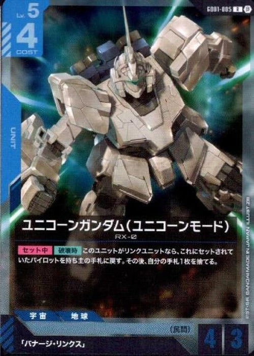 ユニコーンガンダム（ユニコーンモード）(ベータ版) {GC-BETA-GD01-005}