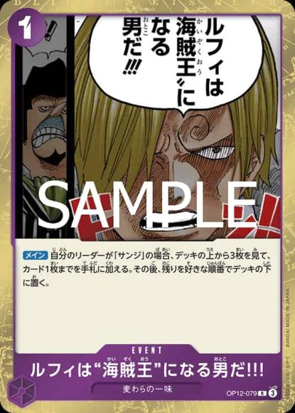 ルフィは“海賊王”になる男だ!!!